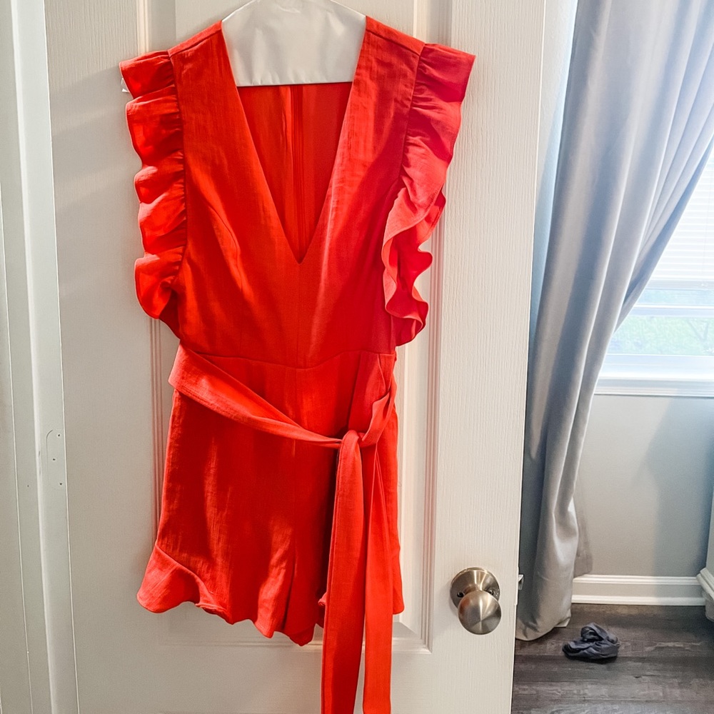REVOLVE Jill Romper, Lovers & Friends, Coral XS